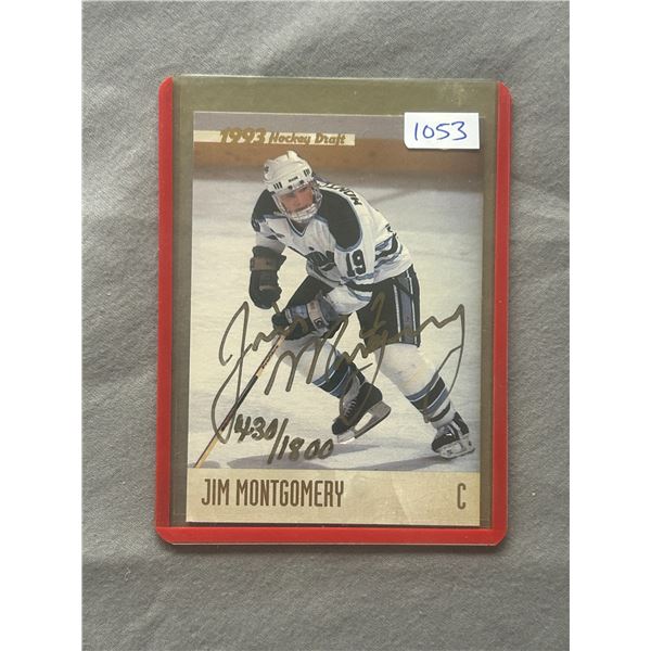 Jim Montgomery - Autographed Hockey Card