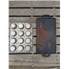 Image 2 : Vintage kitchenware (muffin pan, iron griddle)