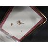 Image 3 : Pair of heart-shaped pearl stud earrings crafted in 10K gold