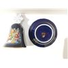 Image 4 : Decorative porcelain items (Limoges France Porcelain Ashtray and Christmas Bell)