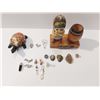 Image 2 : Decorative and collectible items (Kachina Doll, Stone Turtle Figurine, Miniature Wooden Barrel, Asso