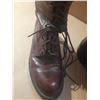 Image 2 : Vintage Brown Leather Lace-up RCMP Riding Boots.(Mention Inside Boots BABENKO) - (Height 18") - Size