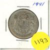 Image 1 : 1941 Canada Silver 50 Cents Coin.
