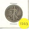 Image 1 : 1943 U.S.A Half Dollar Coin - 90% Silver.