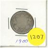 Image 1 : 1900 Canada Silver 25 Cents Coin.