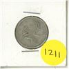 Image 1 : 1940 Canada Silver 25 Cents Coin.