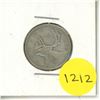 Image 1 : 1943 Canada Silver 25 Cents Coin.
