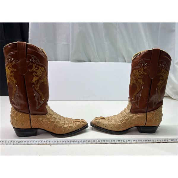 Hand made Cowboy Boots (Crocodile Design)