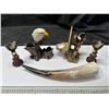 Image 1 : Eagle Candle Holder and Buffalo Horn