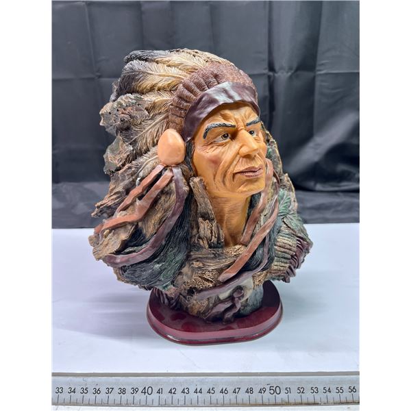 Native American Chief Sculpture