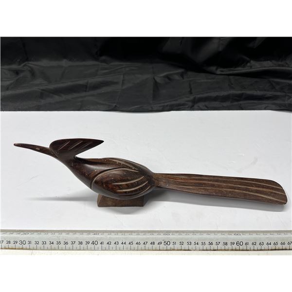 Wooden Road Runner Sculpture