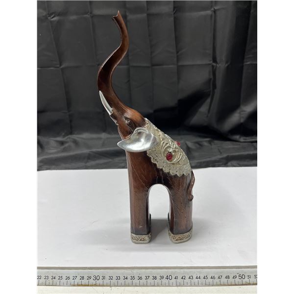 Elephant Red Wood Sculpture