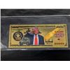 Image 1 : Commemorative Trump Non Value old Plated US 100 Dollar Bill