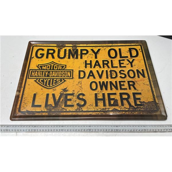 Harley Davidson Tin Sign 23" x 15" L