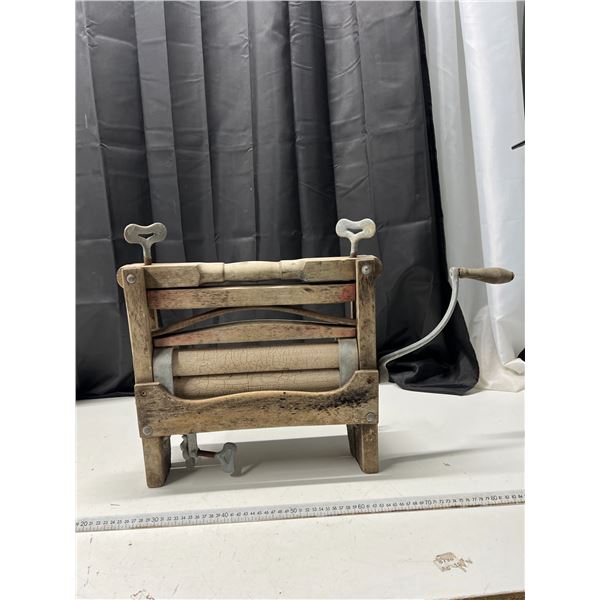 Wooden Clothes Wringer
