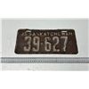 Image 1 : 1935 Saskatchewan License Plate