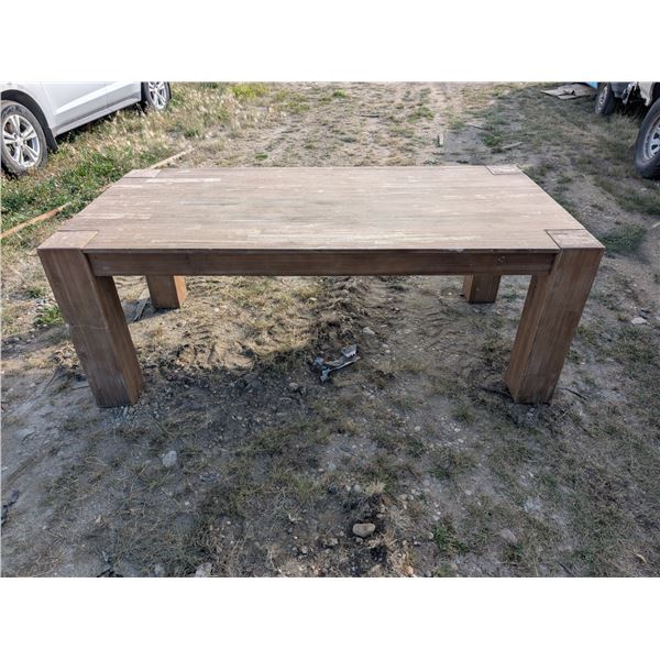 Wood Dining Room Table (Fine Condition) 79"x39"x30.5"