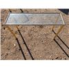 Image 1 : Brass Glass Top Display Table (27"x48"x15")