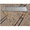 Image 2 : Brass Glass Top Display Table (27"x48"x15")