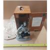 Image 1 : Vintage Olympus Tokyo Microscope in its original box with key.