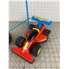 Image 2 : VINTAGE FISHER PRICE REMOTE CONTROL CAR TOY UNTESTED