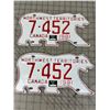 Image 1 : VINTAGE PAIR 1981 NWT POLAR BEAR LICENCE PLATES