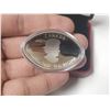 Image 2 : 2017 $25 Fine Silver Coin - Football-Shaped and Curved Coin (99.99% pure)