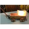Image 5 : Wooden Covered Wagon Switch Lamp - works