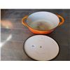 Image 2 : 413.  CAST IRON ROASTING POT #9 COUSANCES, MADE IN FRANCE