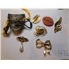 Image 2 : 426.  VINTAGE BROOCH AND MASK, LOT