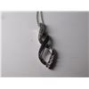 Image 2 : 437.  STERLING NECKLACE AND PENDANT