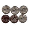 Image 2 : 452.  6 BETTER DATE BUFFALO NICKELS
