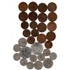 Image 1 : 495.  VINTAGE BRITISH COPPER AND NICKEL COINS