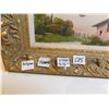 Image 2 : 585.  ANTIQUE BELGIAN PAINTING, ORNATE FRAMES