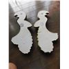 Image 2 : 597.  CHALKWARE PEACOCKS, FAVOR INDUSTRIES WALL HANGINGS