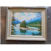 Image 1 : 600.  1955, G CHRISTOPHER PAINTING, MORRAINE LAKE
