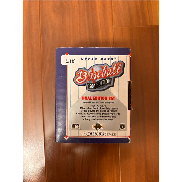 1991 Upper Deck Final Edition Baseball Card Set