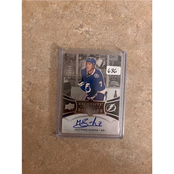 Mathieu Joseph - Autographed Rookie Card