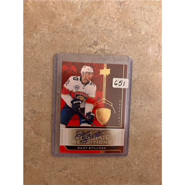 Riley Stillman - Autographed Rookie Card