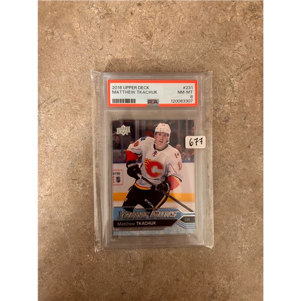 Matthew Tkachuk - Young Guns - Rookie Card - Graded Near Mint / Mint