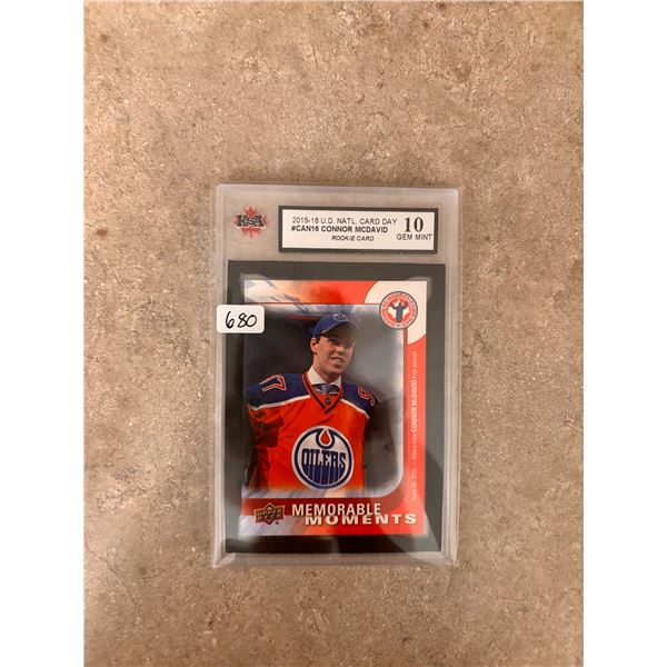 Connor McDavid - Rookie Card - Graded 10 - Gem Mint