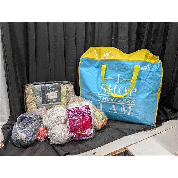 Bag full of Various Yarns
