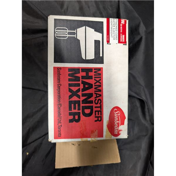 Vintage Sunbeam Mix Master Hand Mixer w/ Original Box (Possibly Never Used, Barely Used)