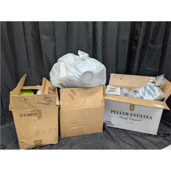 Giant Lot full of Mason Jars, Preserve Jars lids, Snap Lids, And Etc.