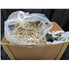 Image 1 : Box full of Various Christmas Lights Decors (Vintage and Some Newer, None Tested)