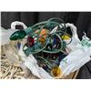 Image 3 : Box full of Various Christmas Lights Decors (Vintage and Some Newer, None Tested)