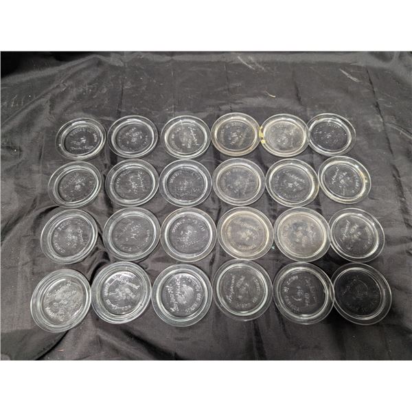 (24) Vintage Improved Gem Numbered Lids Made in Canada