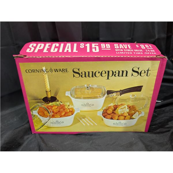 Corning Ware Sauce Pan Set P99-D W/ Original Box
