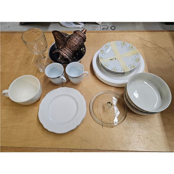 Lot of Misc Dishware and Picture Frames