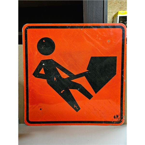 Men at Work Traffic Sign